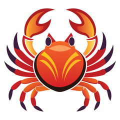 crab-color isolated-crab-on-white-background