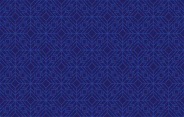 islamic ornament pattern with blue color