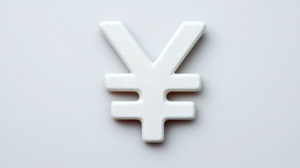 Obraz premium White Yen Symbol Currency Sign Finance Money Japan Economic Banking Investment Bu