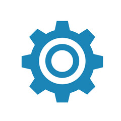 color gear setting icon vector illustration on white background