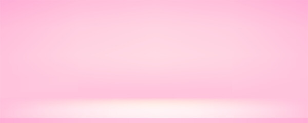 Studio simple purple background. Light cool neutral wall product room. Minimal pink table scene. Empty desk stage for beauty presentation. Vector gradient. Banner empty template.
