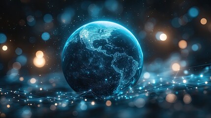 Global Networked Earth in Bokeh
