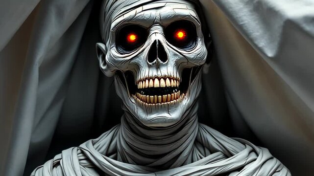 Mummified Skull Horror