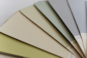 A palette for choosing colors for renovation