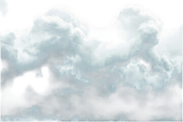 Dark storm clouds isolated on transparent background