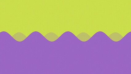 Abstract Purple and Lime Green Waves