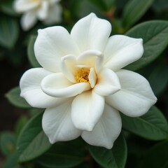 white magnolia flower