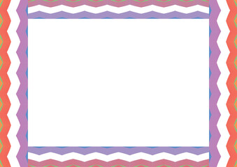 simple pastel line art for decorating a4 landscape certificate, diploma, announcement, advertisement	
