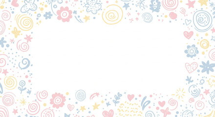 Colorful abstract background featuring a square frame in the center