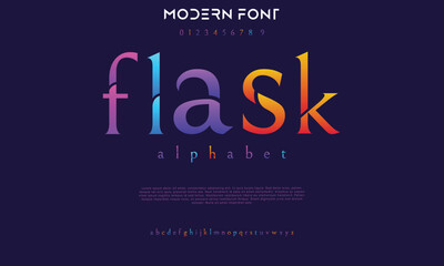 Elegant Font Uppercase Lowercase and Number. Classic Lettering Minimal Fashion Designs. Typography fonts regular decorative vintage concept. vector illustration