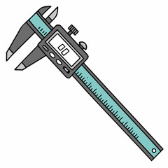 vector illustration of a scale