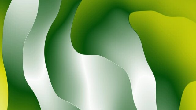 Abstract green and white loopable background suitable for creative projects, presentations, videos, and motion graphics with a modern twist.