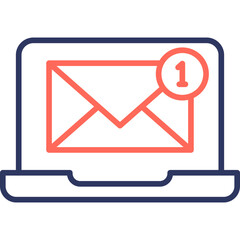 Communication line color icon