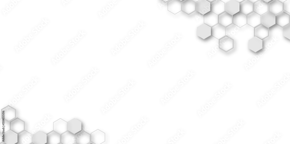 Poster abstract background with hexagons and geometric pattern in honeycombs design in illustration.modern 