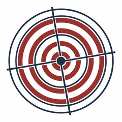 Filled-target-icon   - on white background, Instant Digital Download.