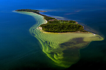 Insel Vilm, Putbus, Mecklenburg-Vorpommern, Deutschland, Luftbild aus Kleinflugzeug