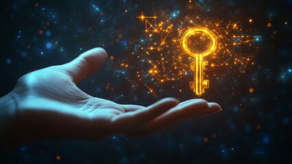 The hand that holds the key to success