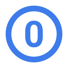 Simple numbers in circle Vector images