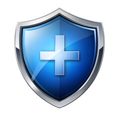 Obraz premium Insurance shield PNG icon isolated with transparent background