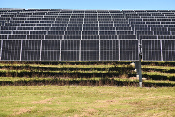 solar farm panels and infrastructure