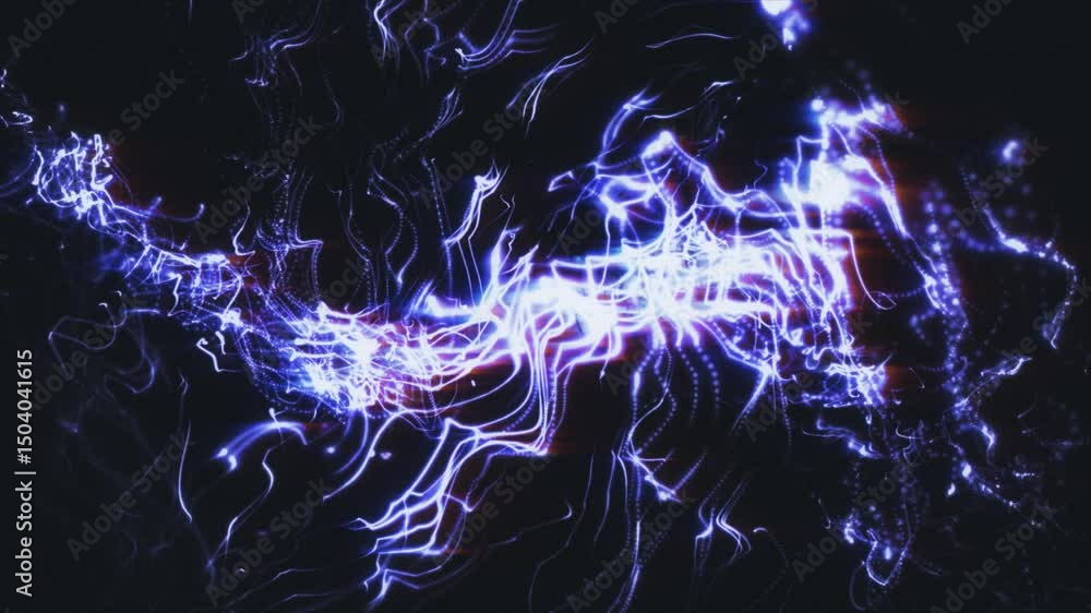 Poster abstract visuals fluctuate in electric colors, revealing dynamic patterns. this captivating display 