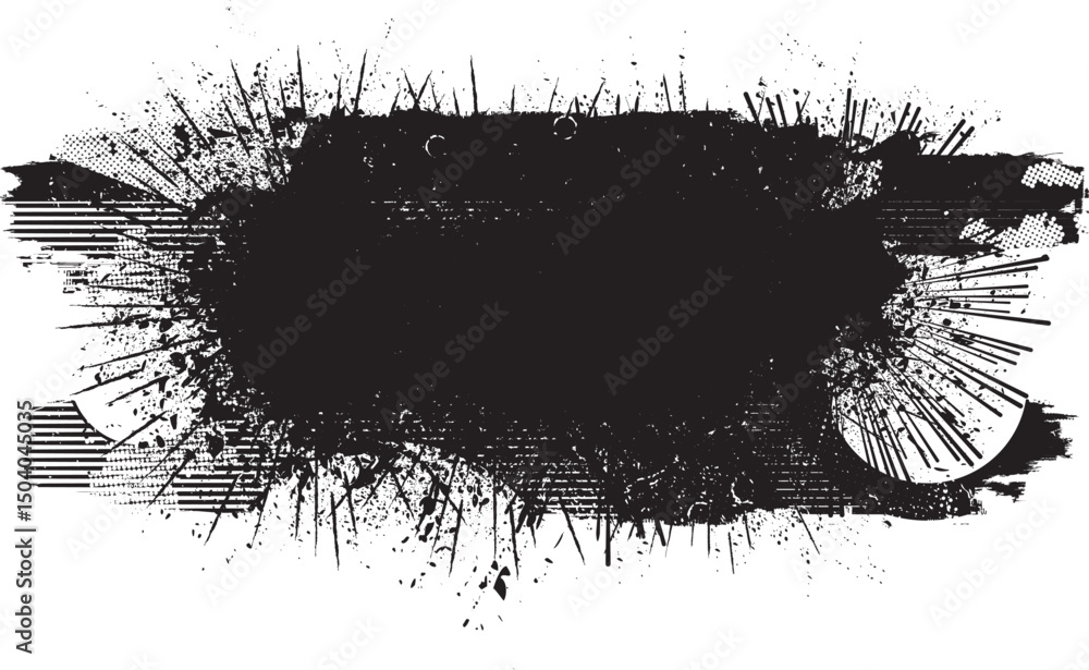 Poster ink splashes for speckle effect .set of black spray blot of ink. place blobs, stains and splats in t