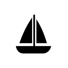Sailing boat icon with transparent background sailboat watercraft marine transport symbol