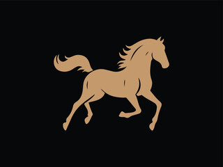horse silhouette vector