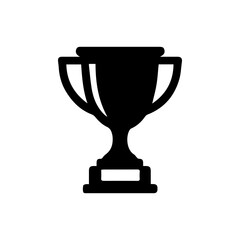 Trophy icon with transparent background award winning achievement success symbol