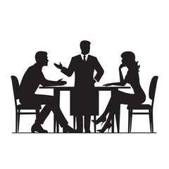 Desk Vector Silhouette