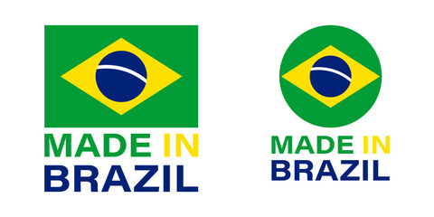 Made in Brazil sign icon