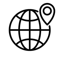 Globe icon symbol set