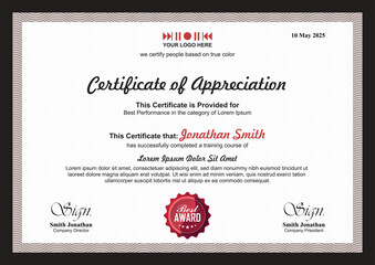 Minimalist Certificate Design for Workshops, Seminars, or Event Participation
