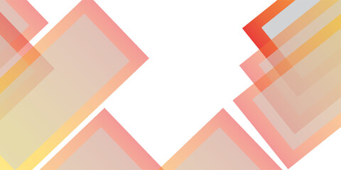 Bright black banner with a trend orange stripes