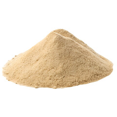 Pile of sand isolated on transparent background