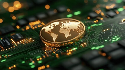 Obraz premium Cross-border payments using blockchain technology increase global financial accessibility and affordability for diverse users