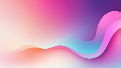 Abstract colorful wave design with smooth flowing lines and a vibrant pink and blue light pattern for a modern art background