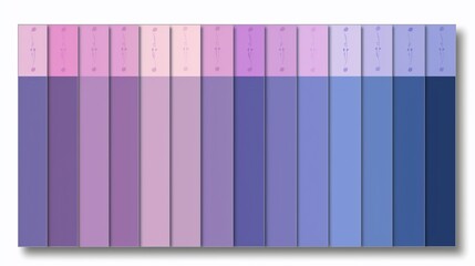 Gradient color swatches, soft purple and blue tones