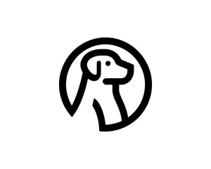 Bold dog logo design for pet business