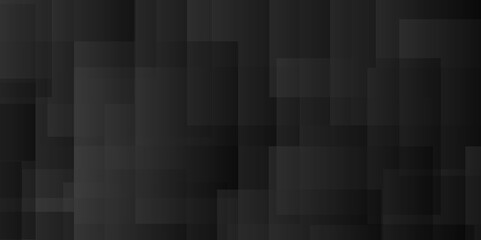 Abstract background with overlay layer. Modern banner geometric shapes creative design. Black color technology concept geometric line vector background. Abstract black light background.