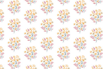 seamless cotton floral print, abstract rose drawing, trendy textile texture, line art wallpaper, fashion pillow cover

