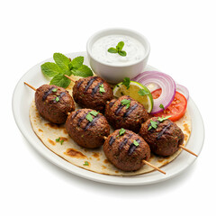 Delicious Kofta Kebabs with Tzatziki