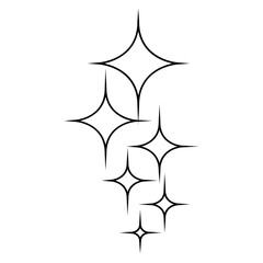 Sparkle vector icon. Shine symbol illustration. star sign or logo.