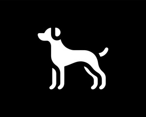 dog symbol logo in modern design