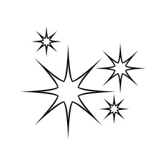 Sparkle vector icon. Shine symbol illustration. star sign or logo.