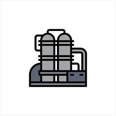 vector illustration of an old radio