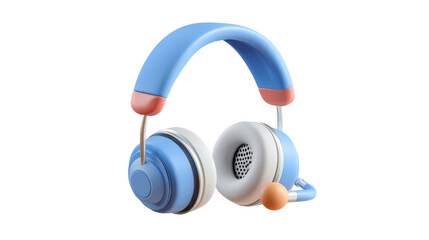 Headphones in a Studio: A close-up of stylish over-ear headphones, exuding modern design and comfort, perfect for music, calls, and studio work.
