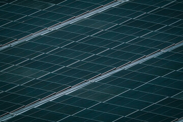 solar panels on the roof