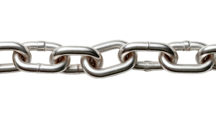 Close-Up of Chain: A detailed image of a metallic chain, its links interlocked, is a symbol of strength, connection, and security. This image is ready for you to use.