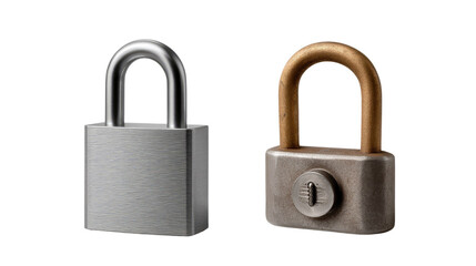 Naklejka premium Padlocks: Two Padlocks, Security, Metal, Safety